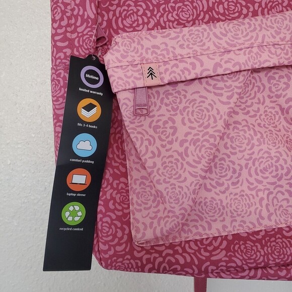 Parkland Meadow Backpack Desert Rose in color New With Tags Pink Laptop Pocket main image 5